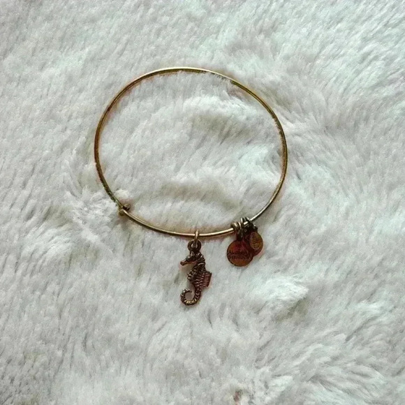 Alex and Ani Seahorse Gold Bracelet - Picture 2 of 4